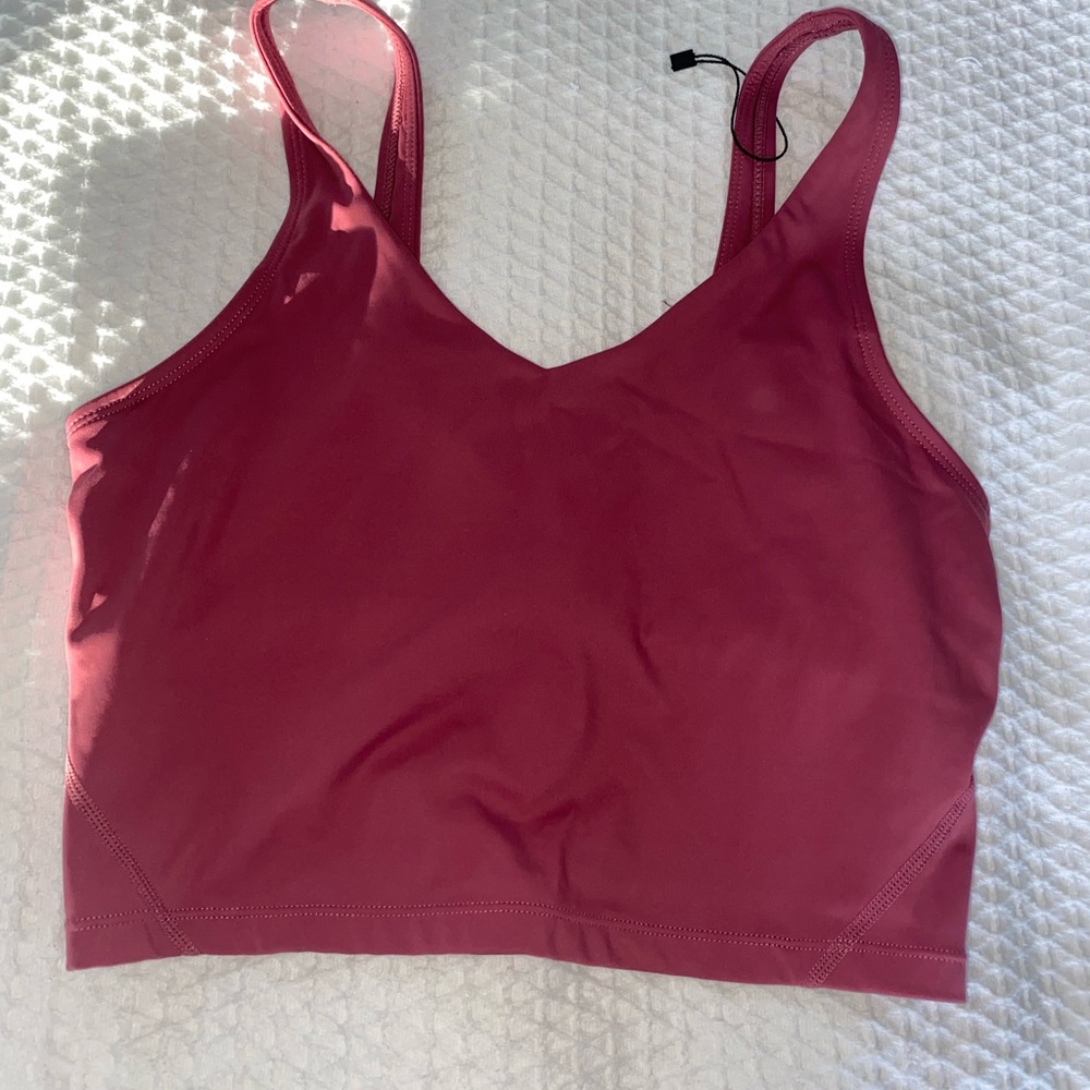 Burgundy workout tank from Amazon